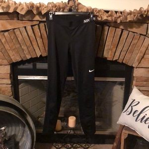Black Nike pro leggings (size large)